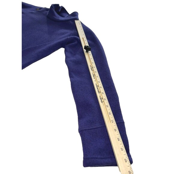 Cabelas Womens Fleece Pullover Sweatshirt Purple Size: L Hip Length Mock Neck - Picture 12 of 12